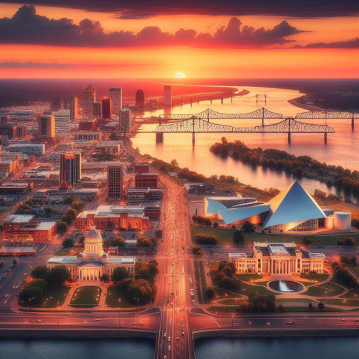 Memphis Tennessee cityscape